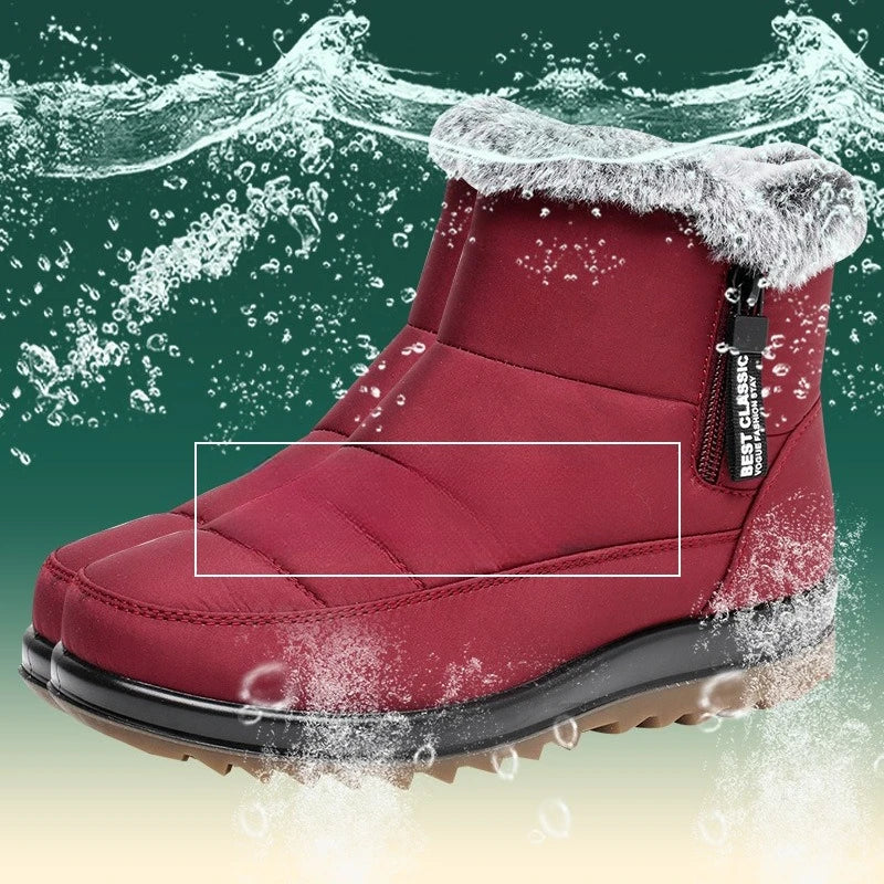 Snow Boots Women Waterproof Non Slip Warm Ankle Boots | OWNLUXE