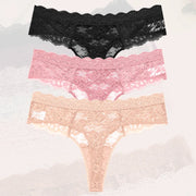 3-Piece Lace Thong Set | OWNLUXE