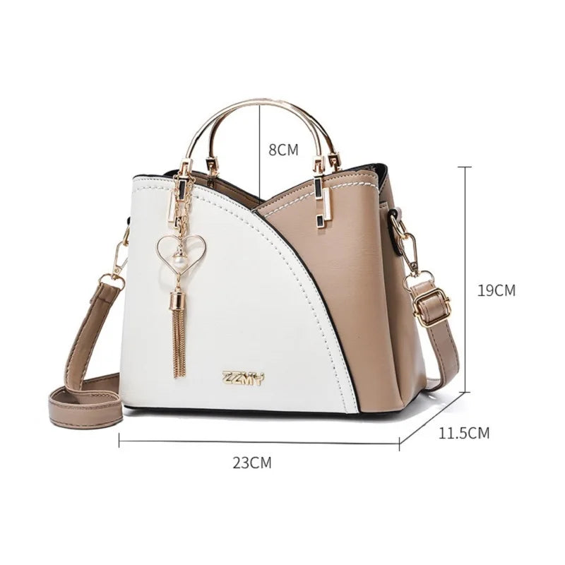 Patchwork Satchel Bag – Stylish & Versatile | Sac Patchwork – Élégant & Polyvalent