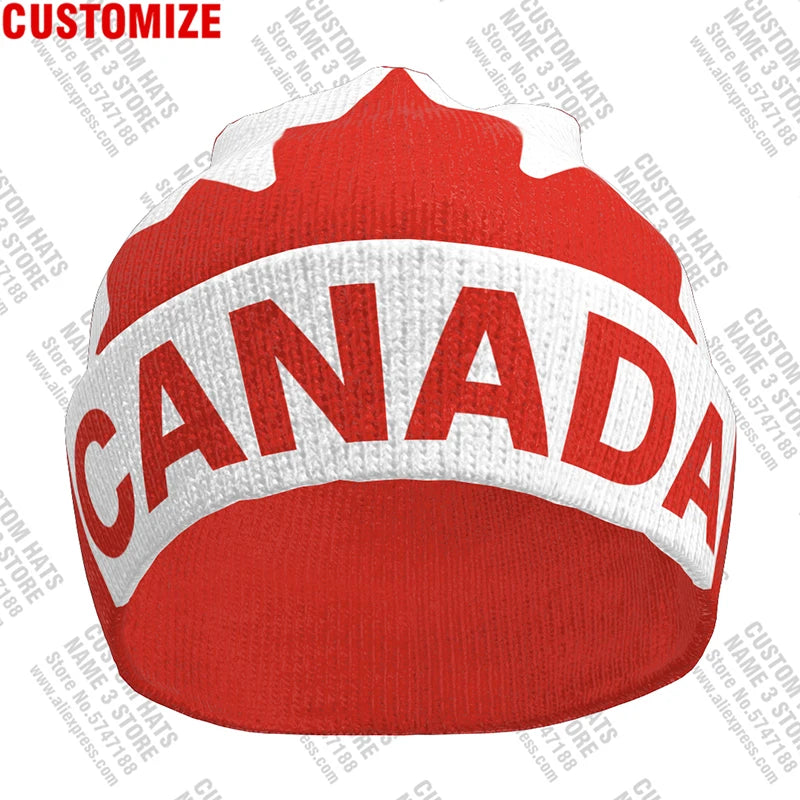 Knit Cotton Canada Maple-Leaf Hat | OWNLUXE