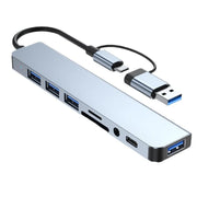 FlexPort 8 USB‑C Hub – 8‑in‑2 Media Docking Station