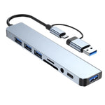 Load image into Gallery viewer, FlexPort 8 – Ultimate USB-C Hub &amp; Media Docking Station

