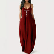 Colorful Gradient V-Neck Maxi Dress – Sleeveless Backless Summer Dress | OWNLUXE