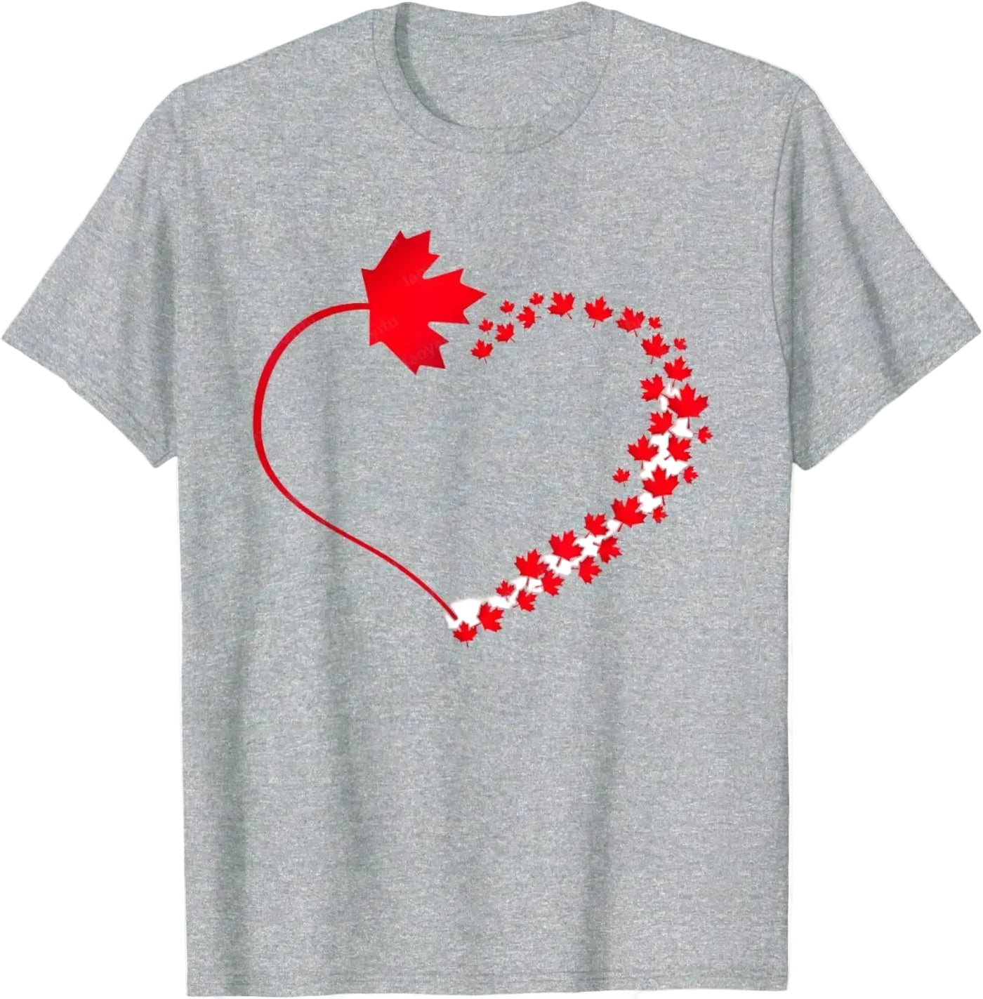 Maple Leaf Heart Canada Pride T-Shirt – Unisex Cotton Tee | OWNLUXE
