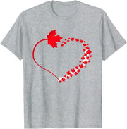 Maple Leaf Heart Canada Pride T-Shirt – Unisex Cotton Tee | OWNLUXE