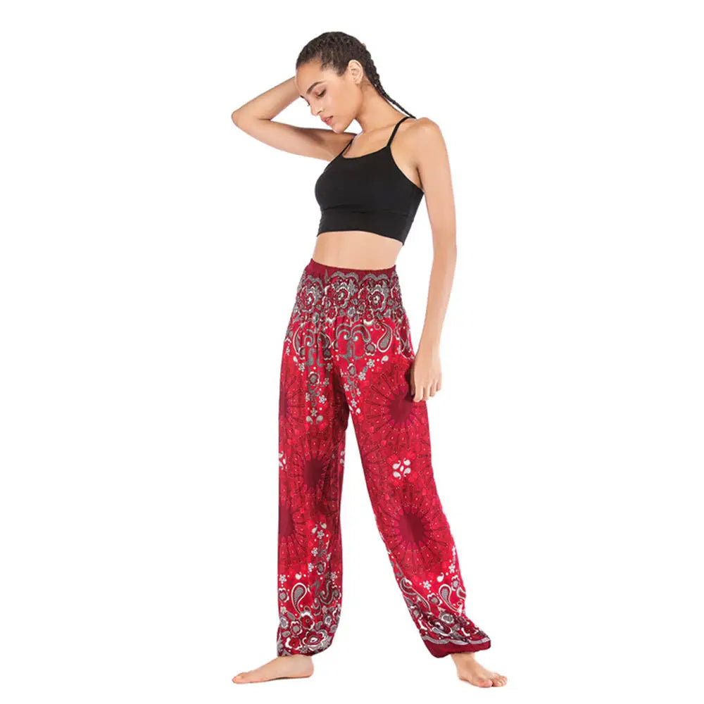 Women’s High-Waist Floral Bloomers – Loose, Lightweight & Boho