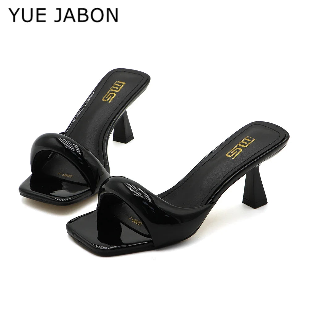 Women's Open Toe Square Toe High Heel Pumps – Shop at OWNLUXE