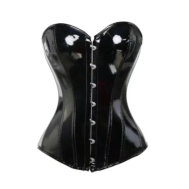 PVC Leather Corset Bustier | OWNLUXE
