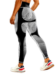 Seamless High-waisted Nude Felling Printed Pants Women's | OWNLUXE
