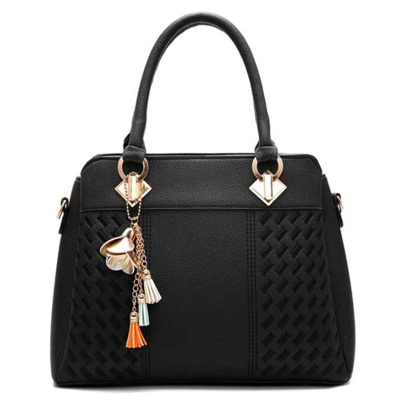 Embroidered Soft Satchel Bag – Elegant Everyday Handbag