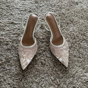 Women's Pointed Toe Mesh Pumps – Shop at OWNLUXE