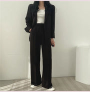 Tailored Office Pant Suit - Structured Business Set for Women