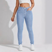 High Waist Skinny Jeans – Hip Lifting Stretch Denim