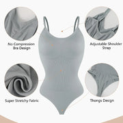 Smoothing Full Body Shapewear Bodysuit Thong for Women