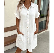 Short-Sleeve Dress | OWNLUXE