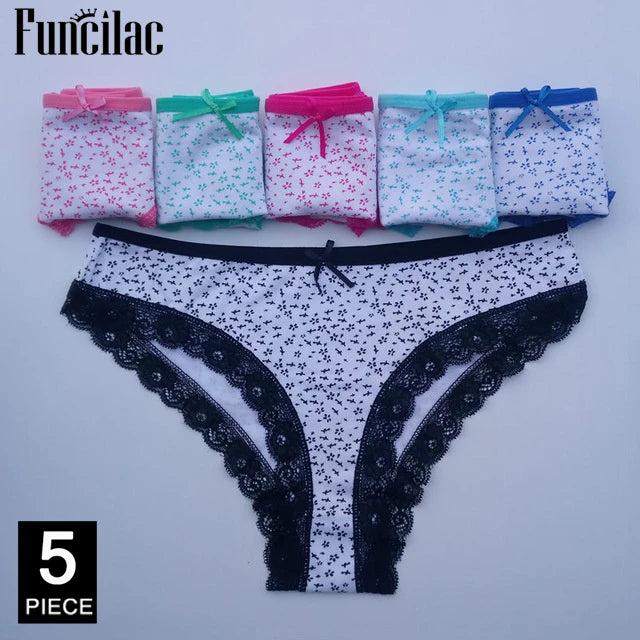Women's Cotton Bikini Briefs 5-Pack | Striped Low-Rise Underwear | OWNLUXE