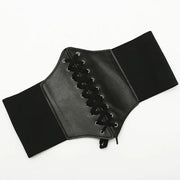 Faux Leather Wide Waist Belt | OWNLUXE