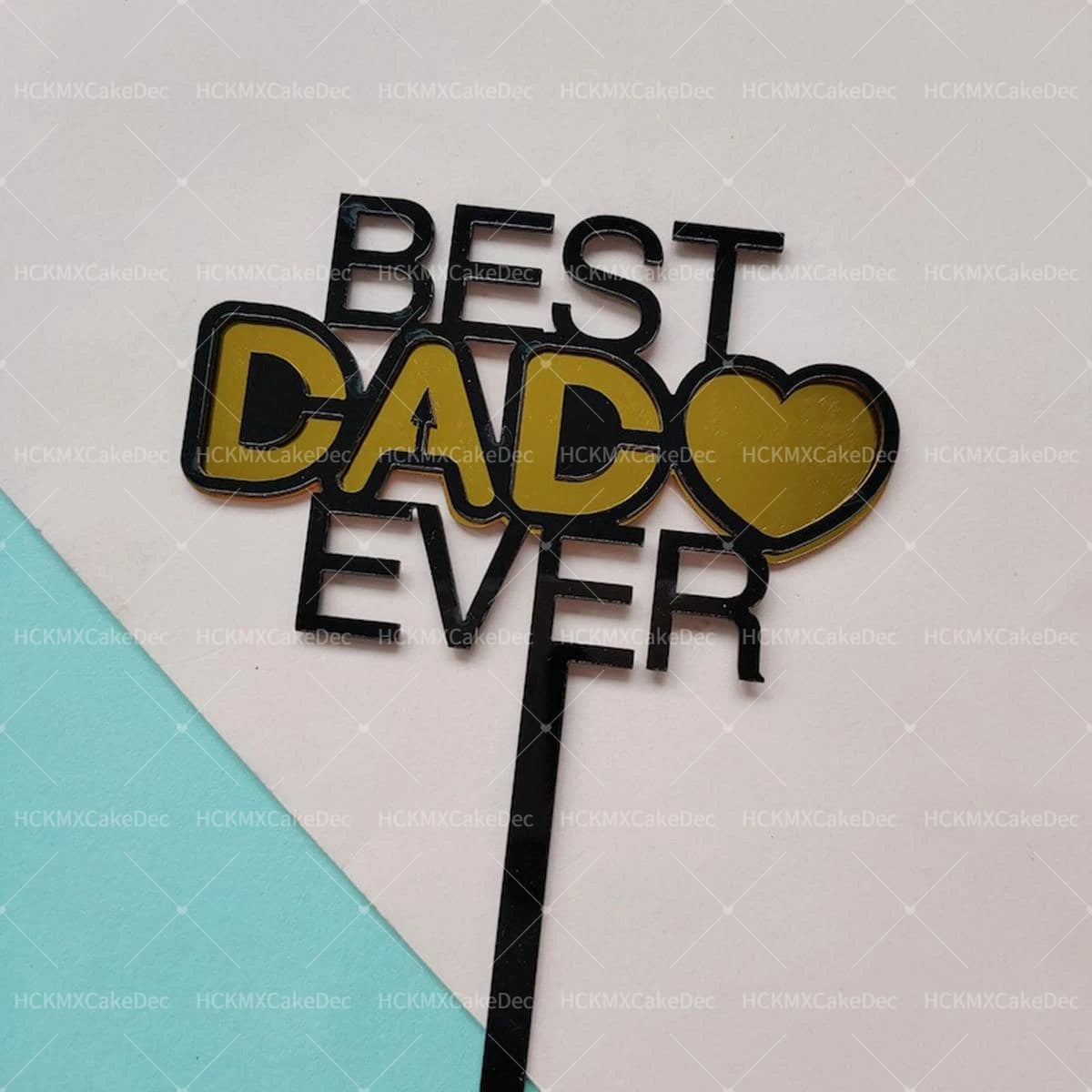 Father’s Day Acrylic Sign – Modern Clear Tabletop Décor