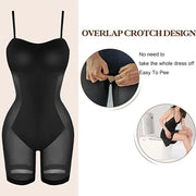 Long Sleeve Shapewear Dress with Built-In Bra - Full Body Shaper | OWNLUXE