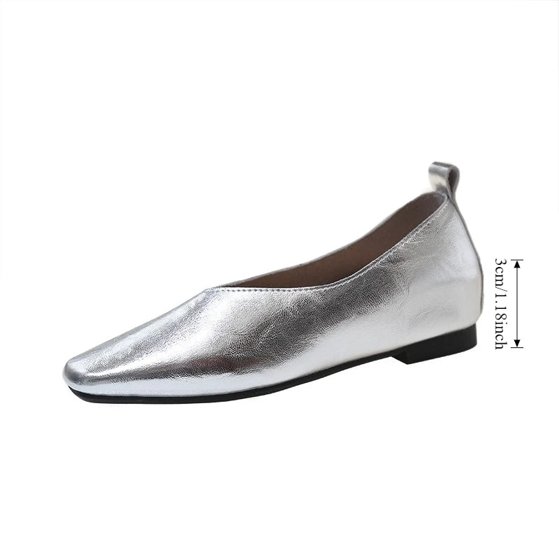 Women's Square Toe Leather Pumps (Brown) – Shop at OWNLUXE