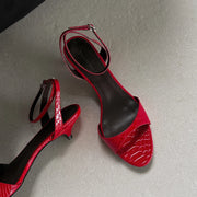 Women's Open Toe Leather Pumps – Shop at OWNLUXE