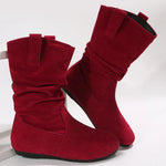 Load image into Gallery viewer, Sexy Animal Print Motorcycle Boots – Canvas Ankle Boots with Spike Heels &amp; Fur
