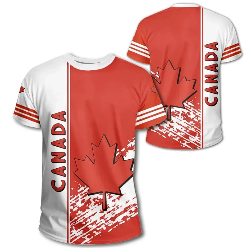 Canada Day T-shirt Canadian Flag Emblem Maple Leaf 3D | OWNLUXE