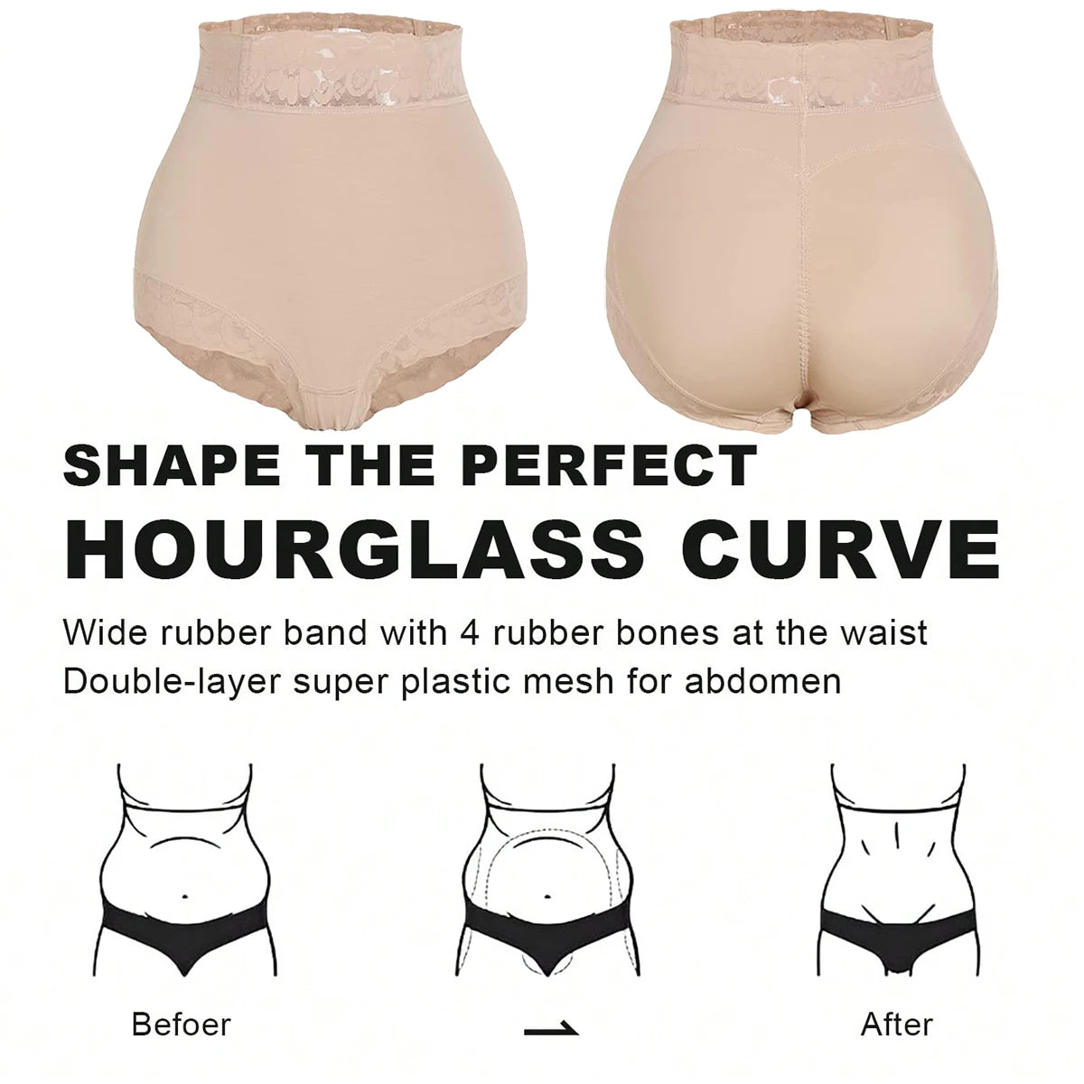 Women's High Waist Tummy Control Butt Lifter Waist Trainer | OWNLUXE