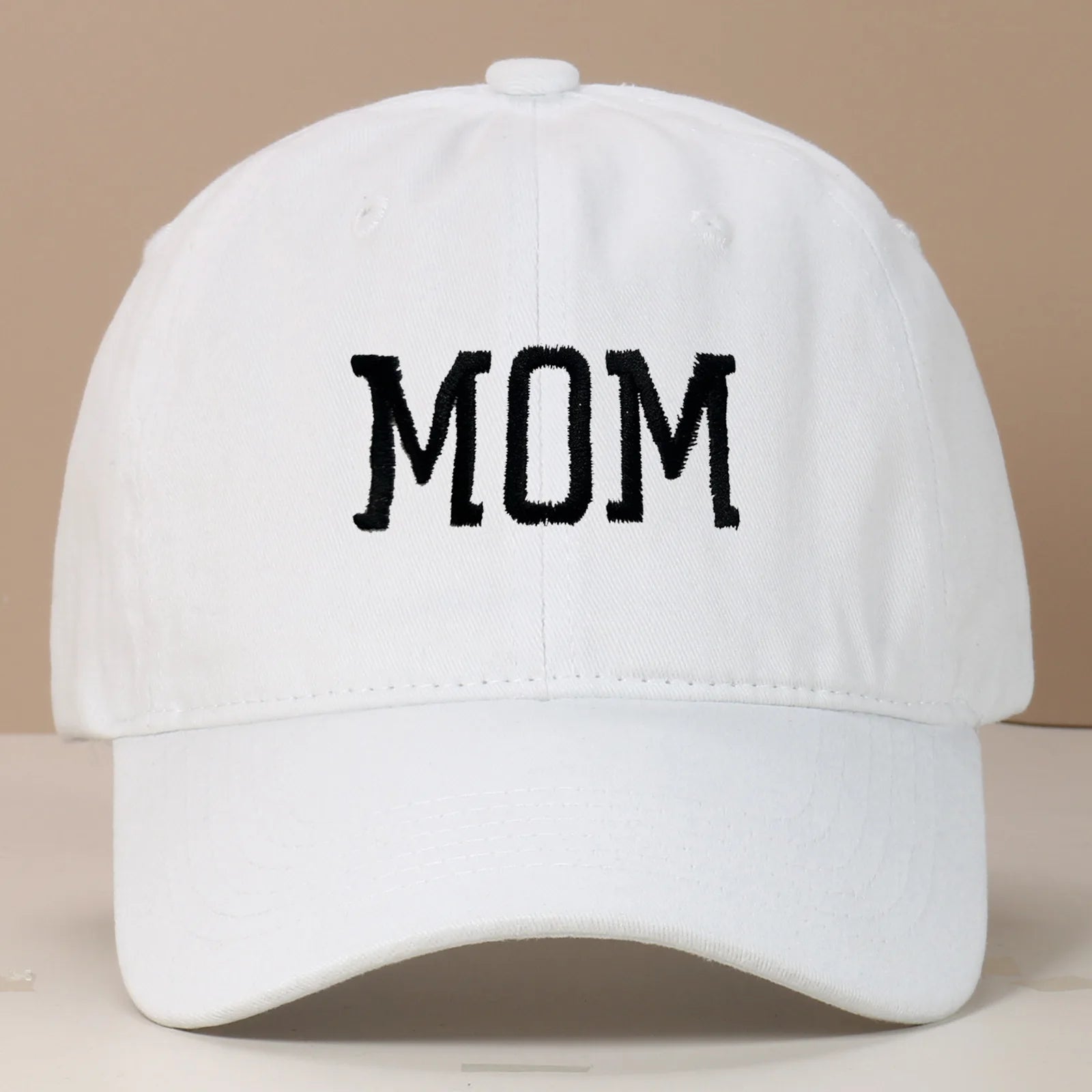 Mom and Dad letter embroidered baseball cap washed retro duckbill cap Father's Day Mother's Day best gift