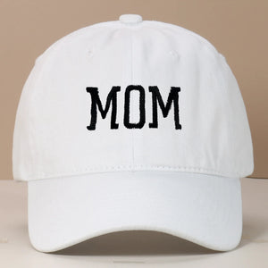 Mom and Dad letter embroidered baseball cap washed retro duckbill cap Father's Day Mother's Day best gift