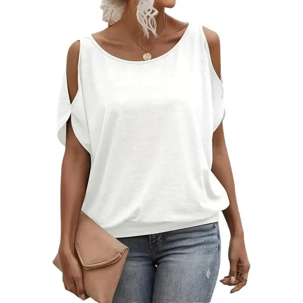 Short-Sleeve Knit T-Shirt | OWNLUXE