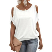 Short-Sleeve Knit T-Shirt | OWNLUXE
