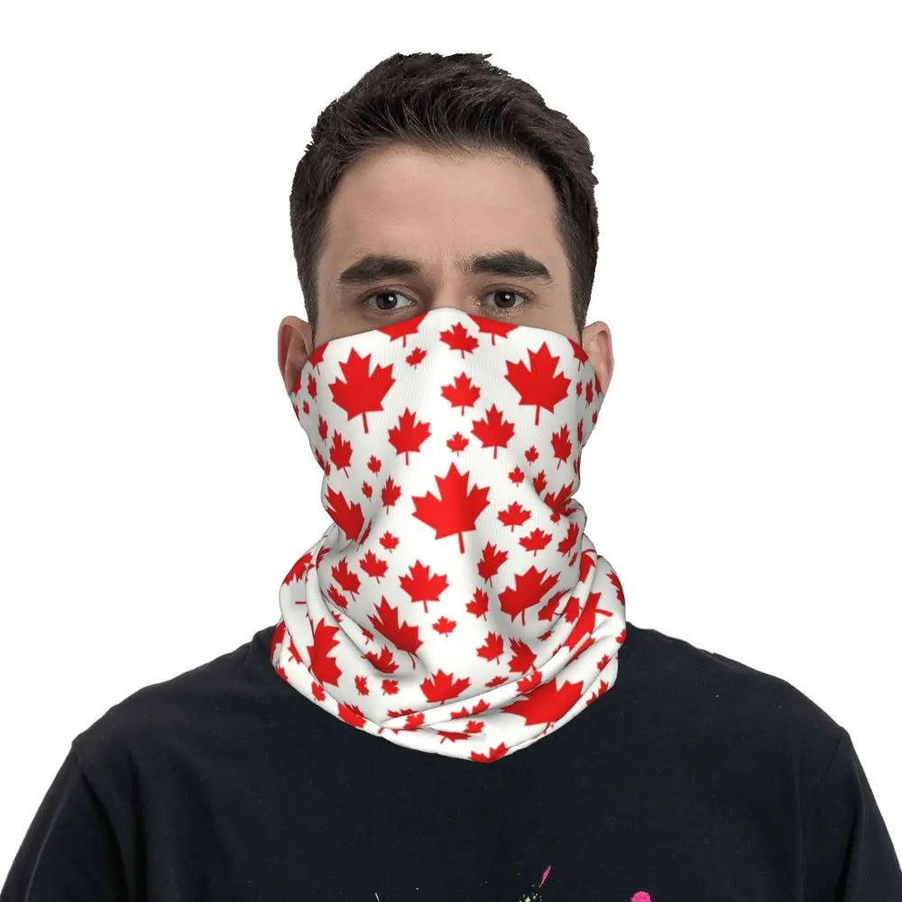 Canadian Flag Maple Leaf Neck Gaiter | OWNLUXE
