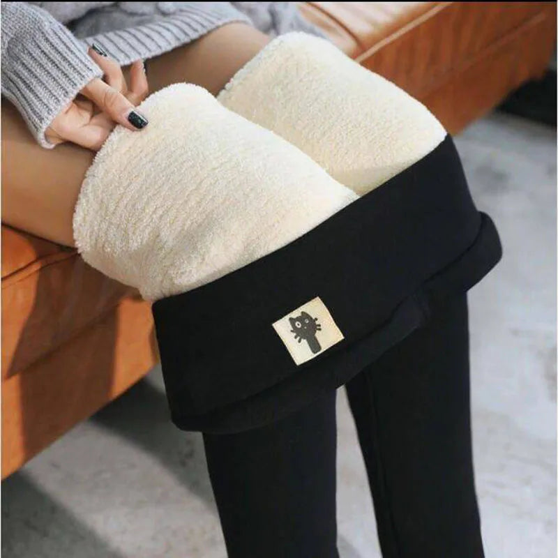 High-Waist Velvet Leggings | OWNLUXE