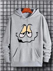 Maple Leaf Canada Print Hoodie – Pullover Sweatshirt with Kangaroo Pocket