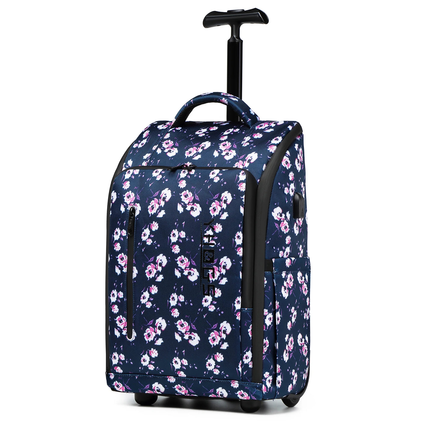 Rolling Travel Backpack Carry-On - Lightweight & Versatile Wheeled Bag