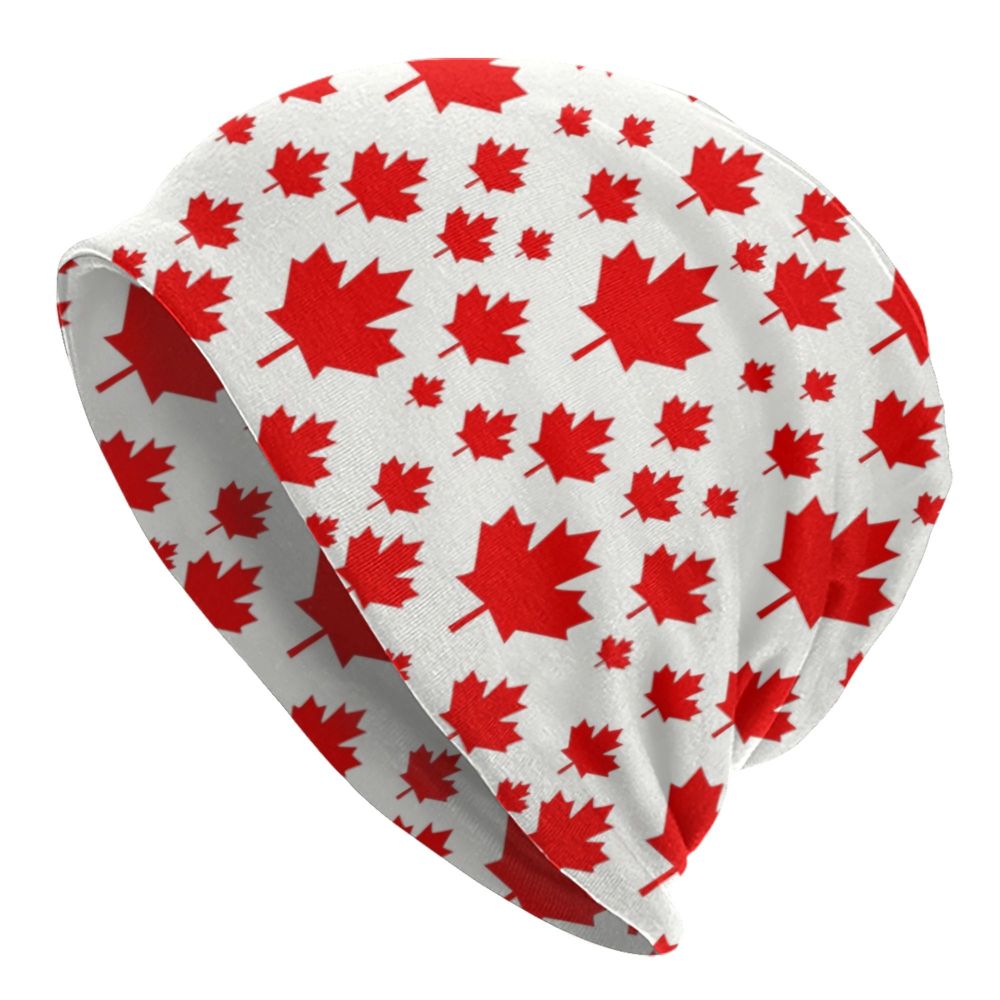 Canadian Flag Beanie – Unisex Winter Knitted Hat Canadian Patriotic | OWNLUXE