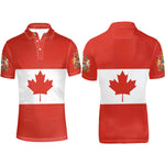 Load image into Gallery viewer, 🍁 Men&#39;s Printed Short-Sleeve Shirt – Casual Style with Canada Pride | Chemise imprimée à manches courtes pour homme – Style décontracté aux couleurs du Canada
