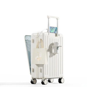 Lightweight & Durable Luggage – USB port, 360° Spinner Wheels & Secure