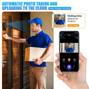 Smart Wireless Video Doorbell with HD Screen & Audio
