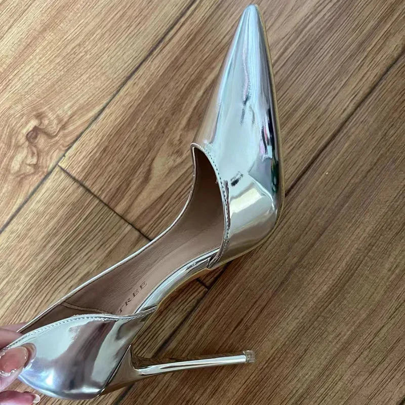 Women's High Heel Pointed Toe Pumps Slip On Fashion Stilettos