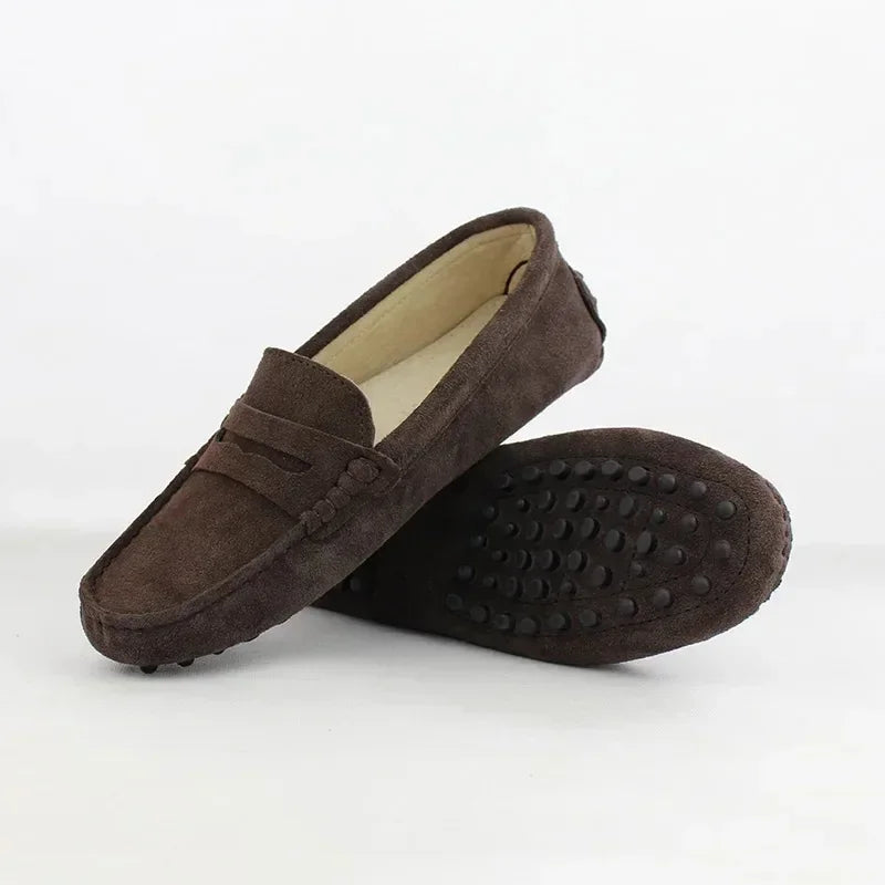 Women's Leather Loafers (Light Grey) – Shop at OWNLUXE