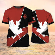 Canada Flag Camo Skull Graphic Tee – Military Street Style | OWNLUXE