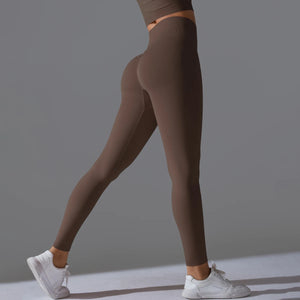 Women's High-Waisted Seamless Ankle-Length Booty Lifting Leggings
