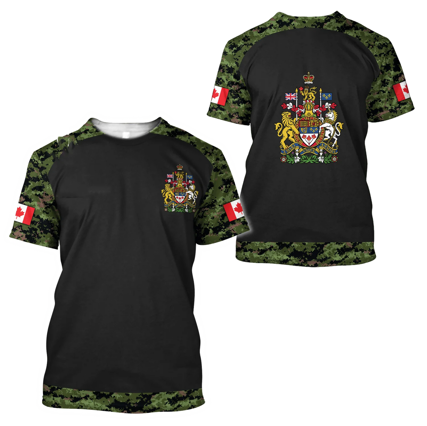 Canada Flag Graphic T-Shirt – 3D Print Oversized Tee | OWNLUXE