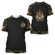 Canada Flag Graphic T-Shirt – 3D Print Oversized Tee | OWNLUXE