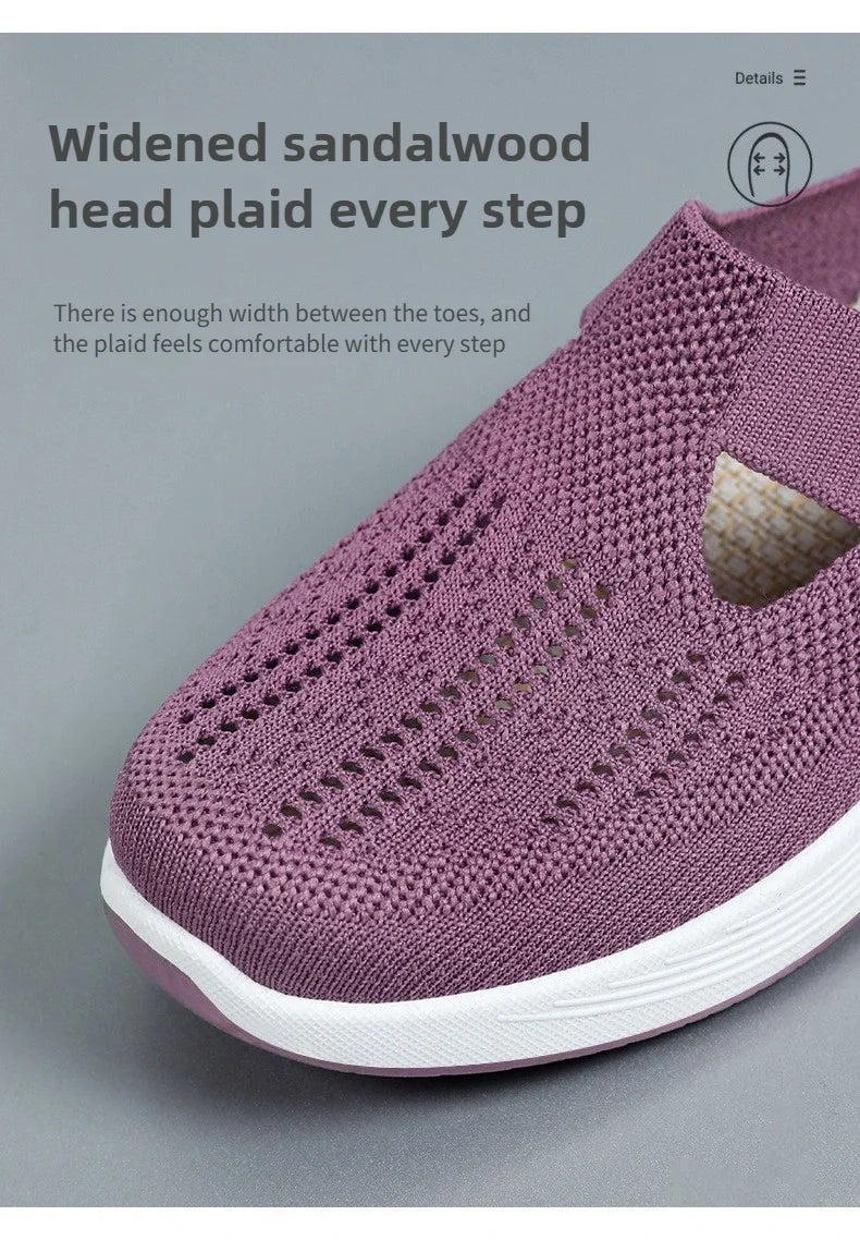 Breathable Mesh Slip‑On Flats – Lightweight Everyday Shoes
