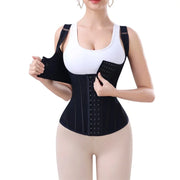 MiiOW U-shaped Waist Trainer Corset Women Shaper Waist Trainer Steel Bone Slimming Mesh Breathable Women's Tank Top Shapewear