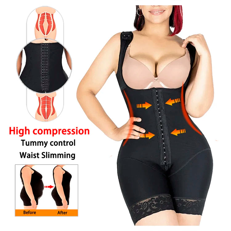 Tummy Control Bodysuit Shapewear – Firm Slimming Body Shaper