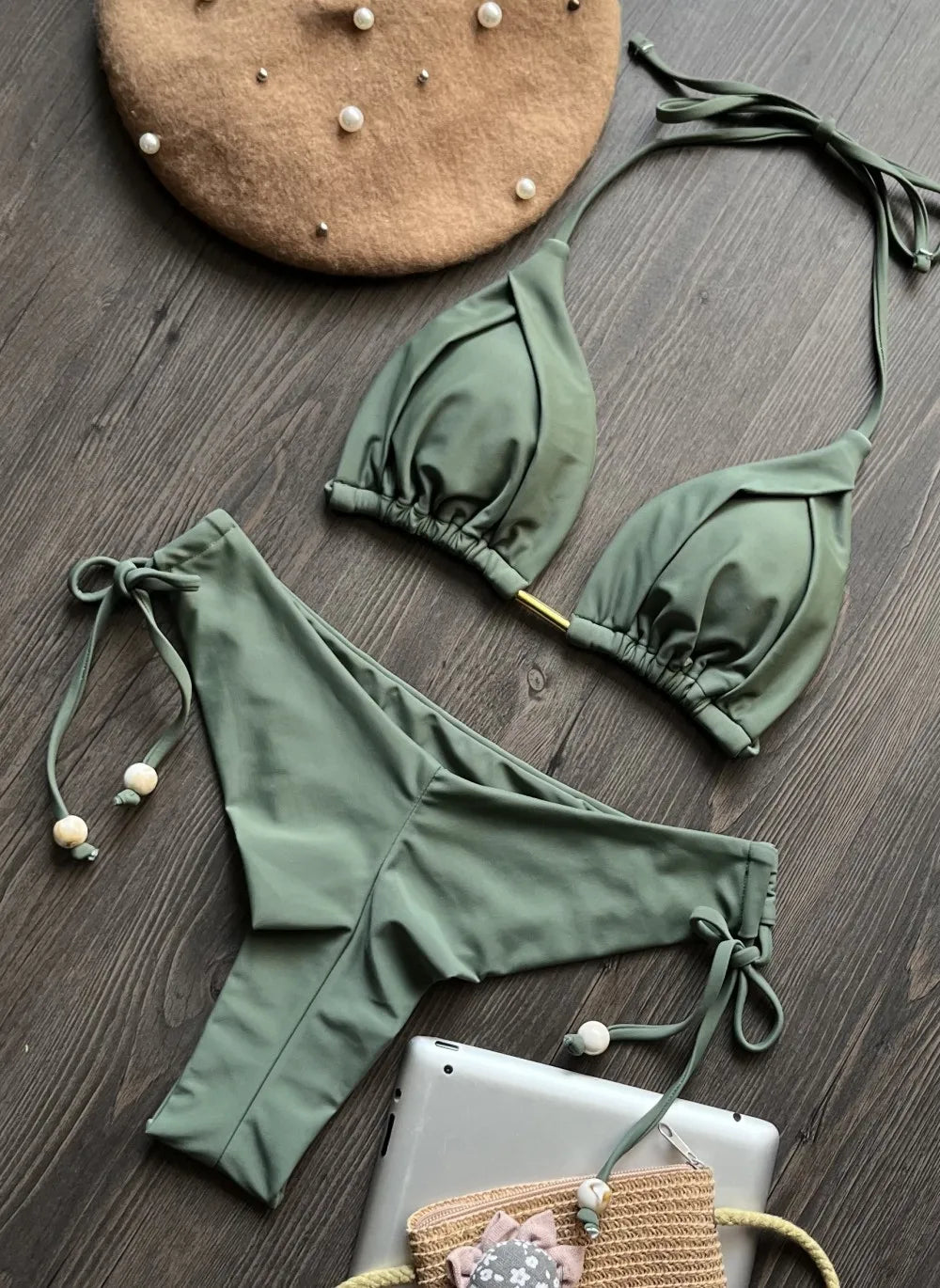 Women's Halter Push Up Bikini | OWNLUXE